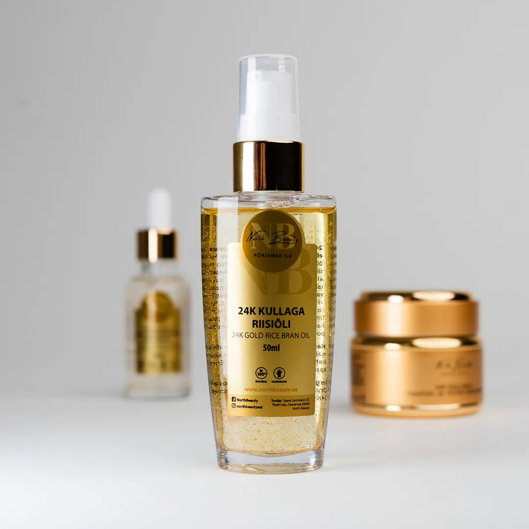 24K Gold Rice Oil, 50ml