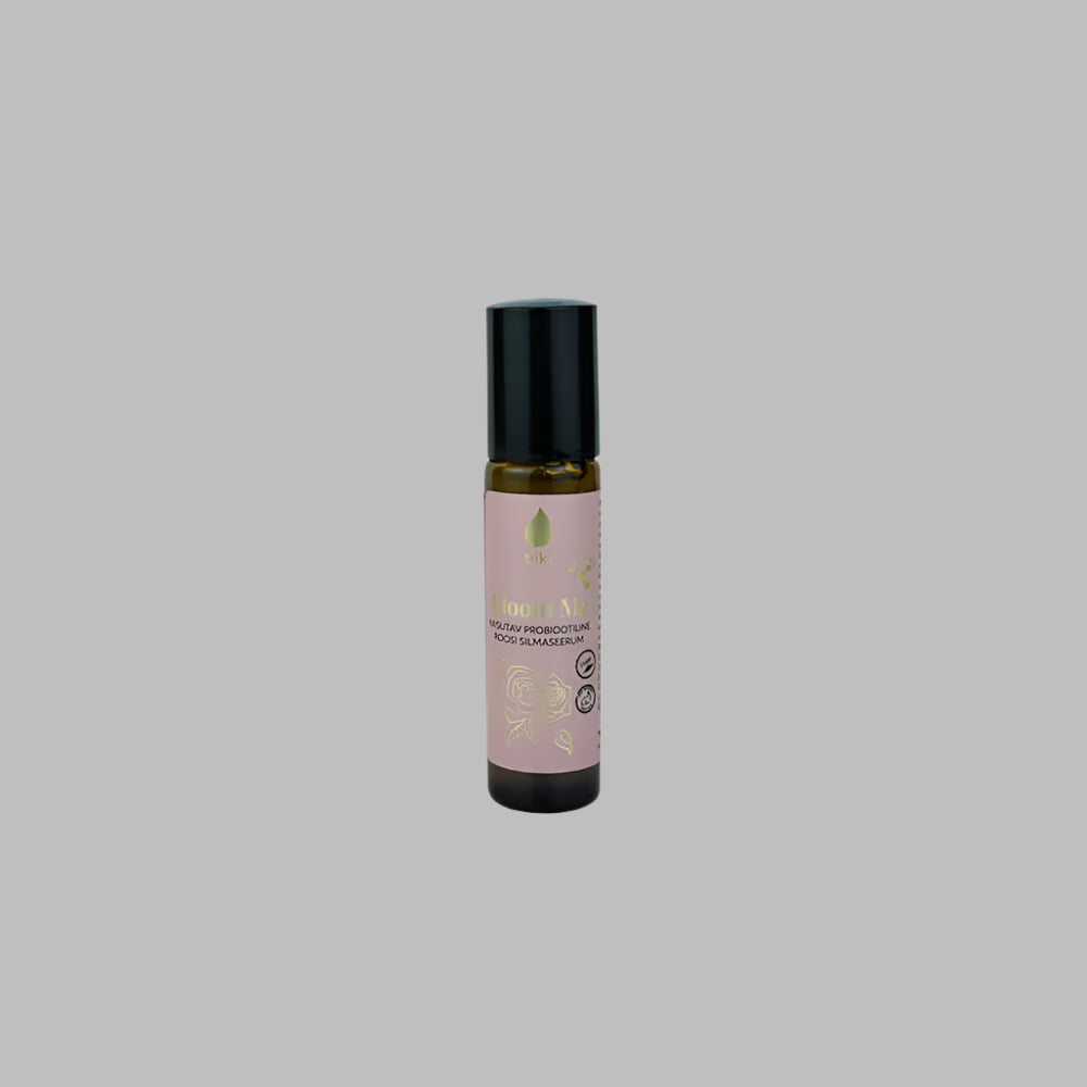 Bloom Me Moisturising Probiotic Rose Eye Serum with Hyaluronic Acid and Provitamin B5, 10ml