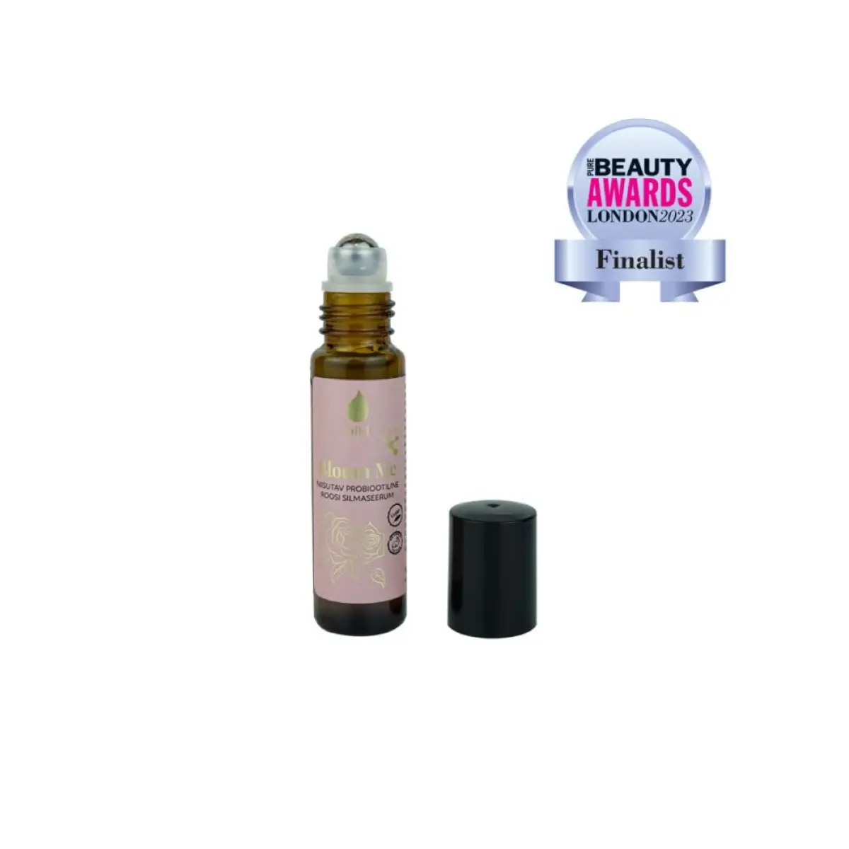 Bloom Me Moisturising Probiotic Rose Eye Serum with Hyaluronic Acid and Provitamin B5, 10ml